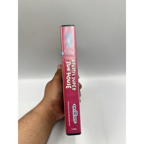 Krusty's Super Fun House (Sega Genesis, 1992) Authentic Game With Case/box - Picture 3 of 8